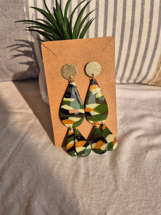 Boucle d'oreille 8 cm