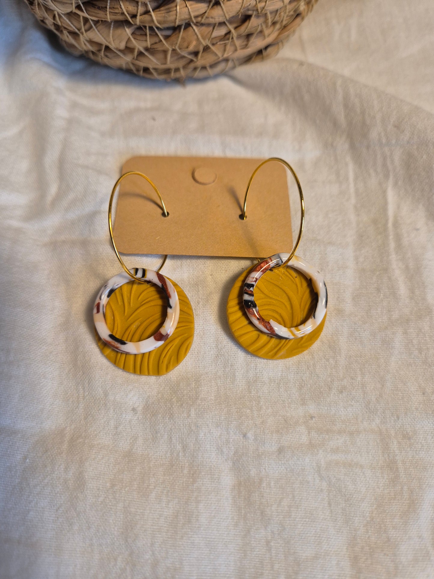 Boucle d'oreille 4,5cm