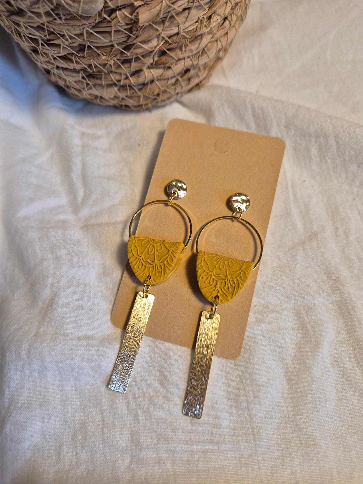 Boucle d'oreille 8cm