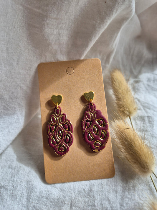 Boucle d'oreille 4,5cm