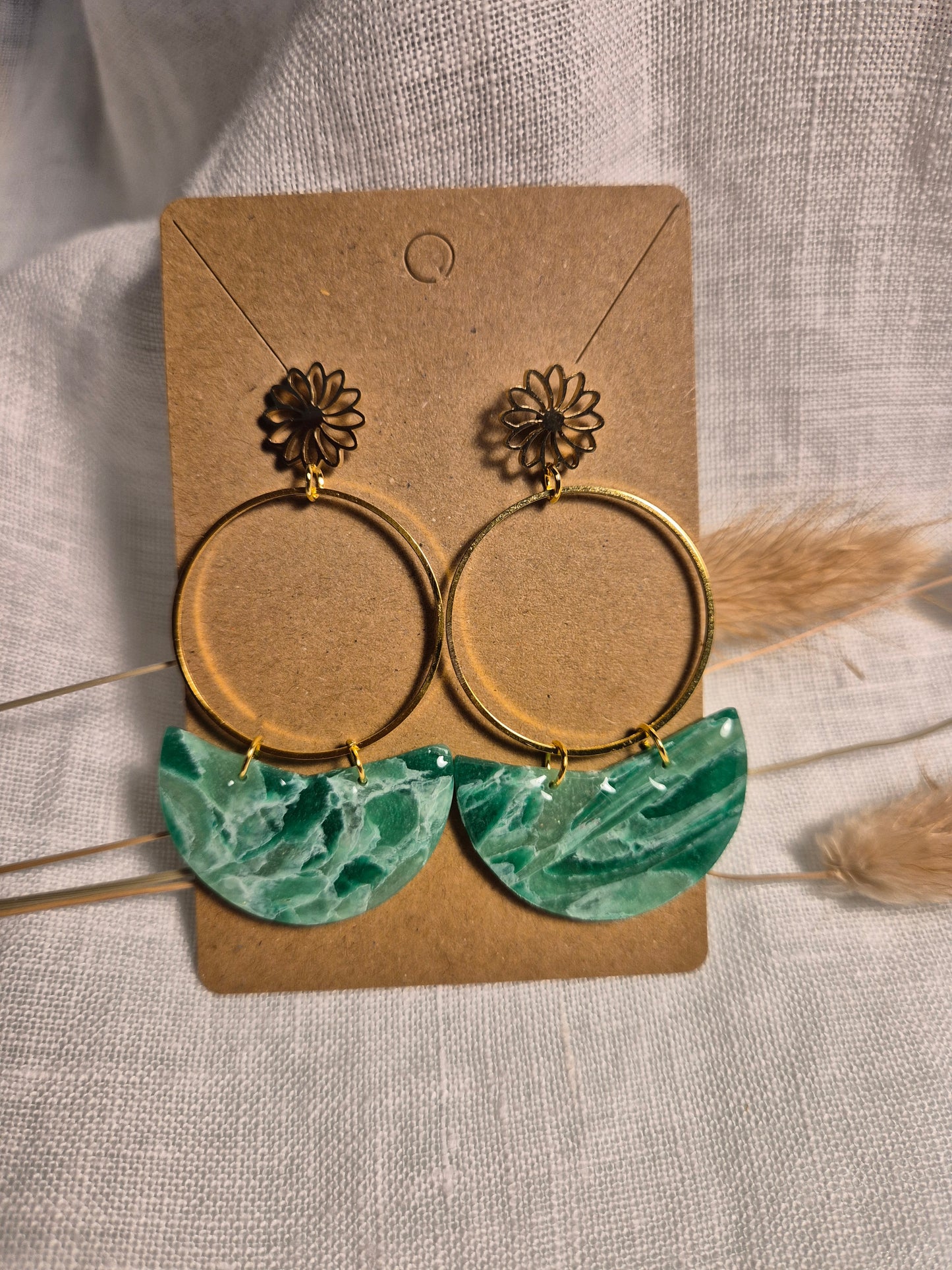 Boucle d'oreille 6cm