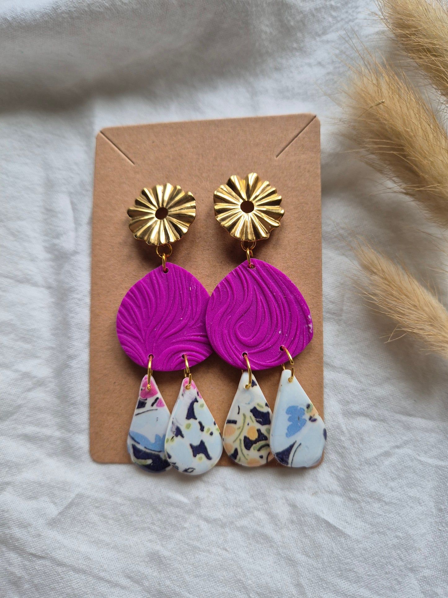 Boucle d'oreille 7,5cm