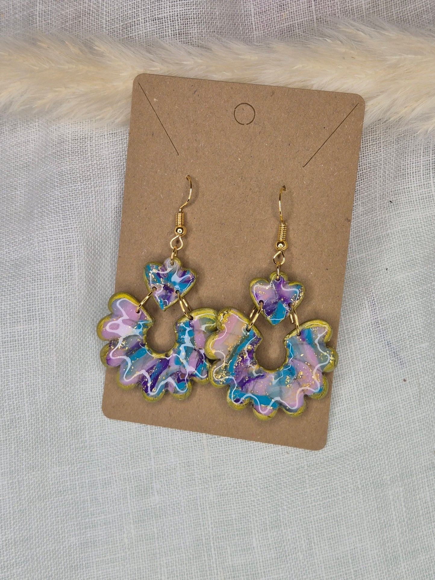 Boucle d'oreille 6cm