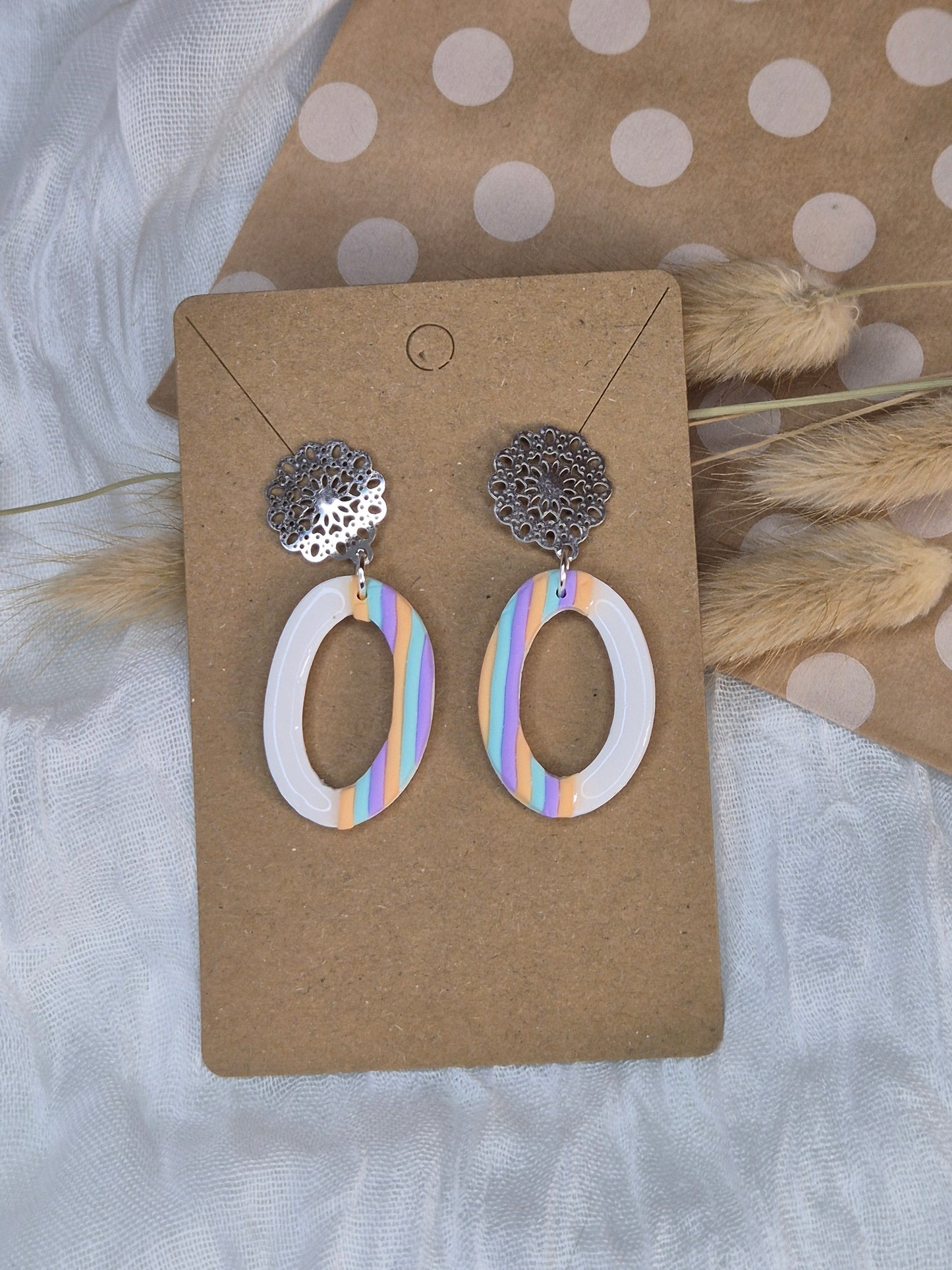 Boucle d'oreille 4,5cm
