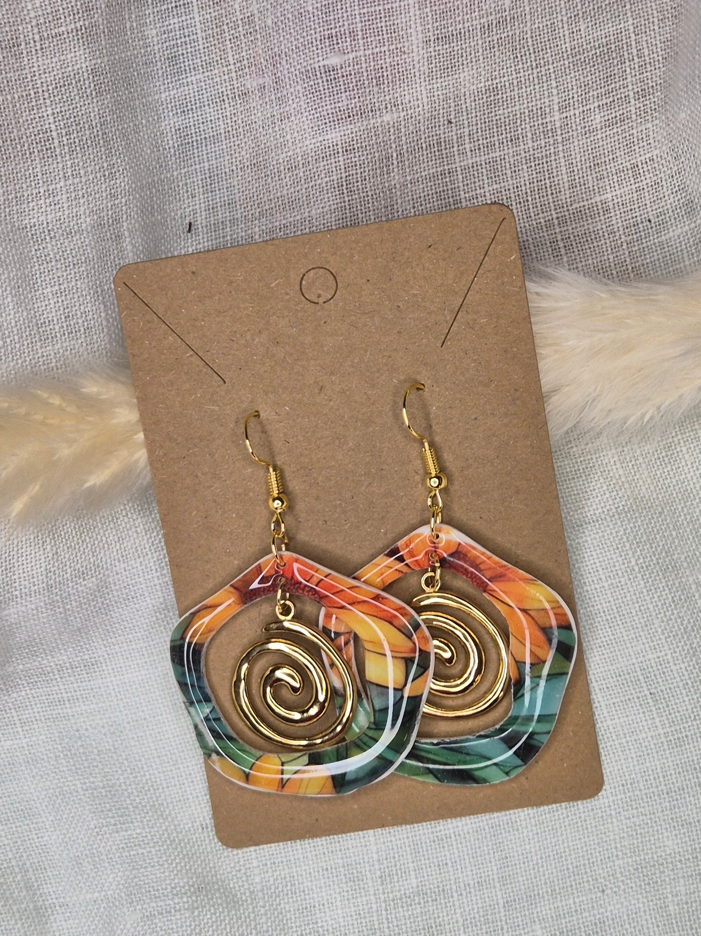 Boucle d'oreille 6cm