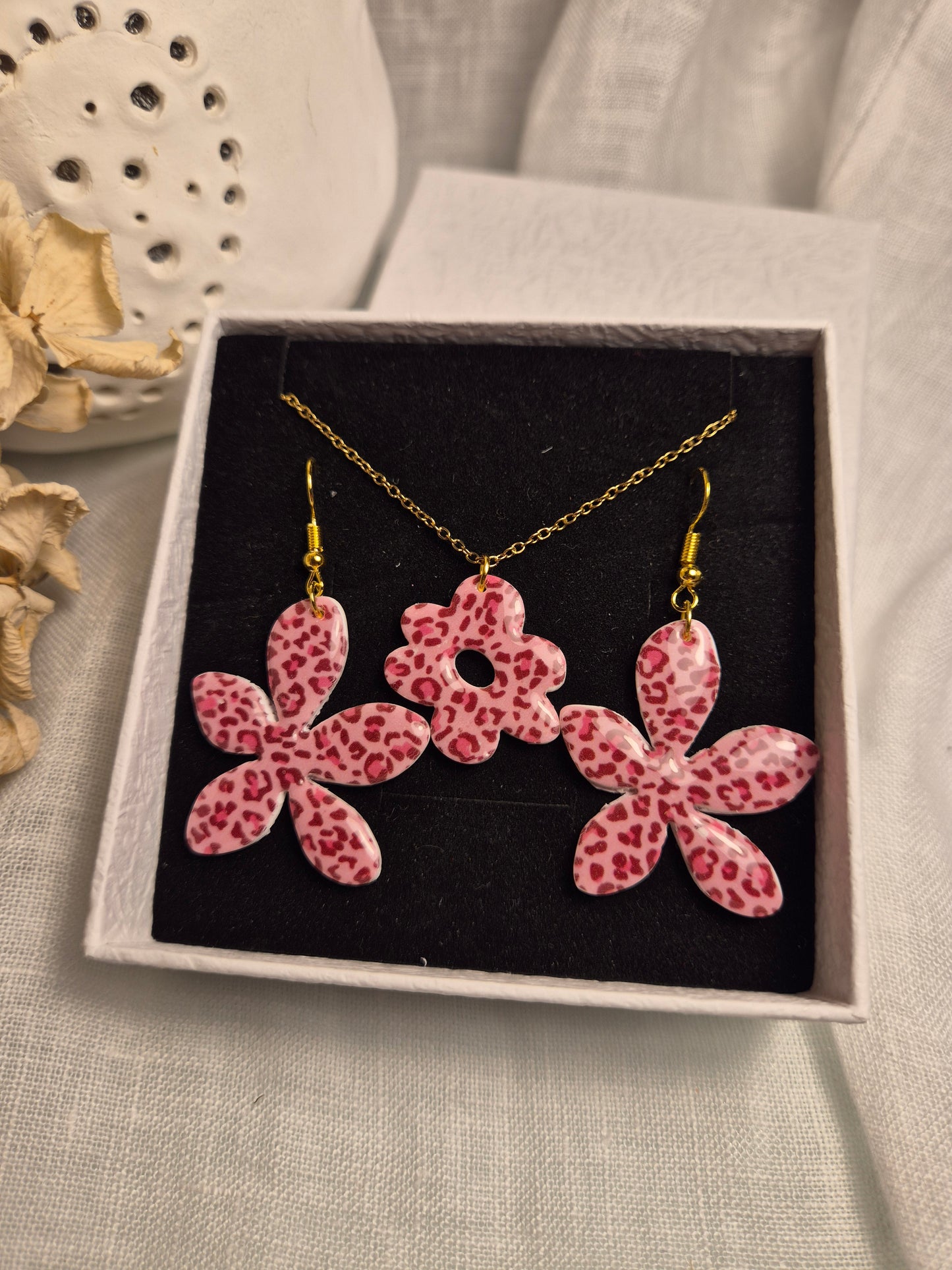 Parure boucle d'oreille 5,5cm +colier