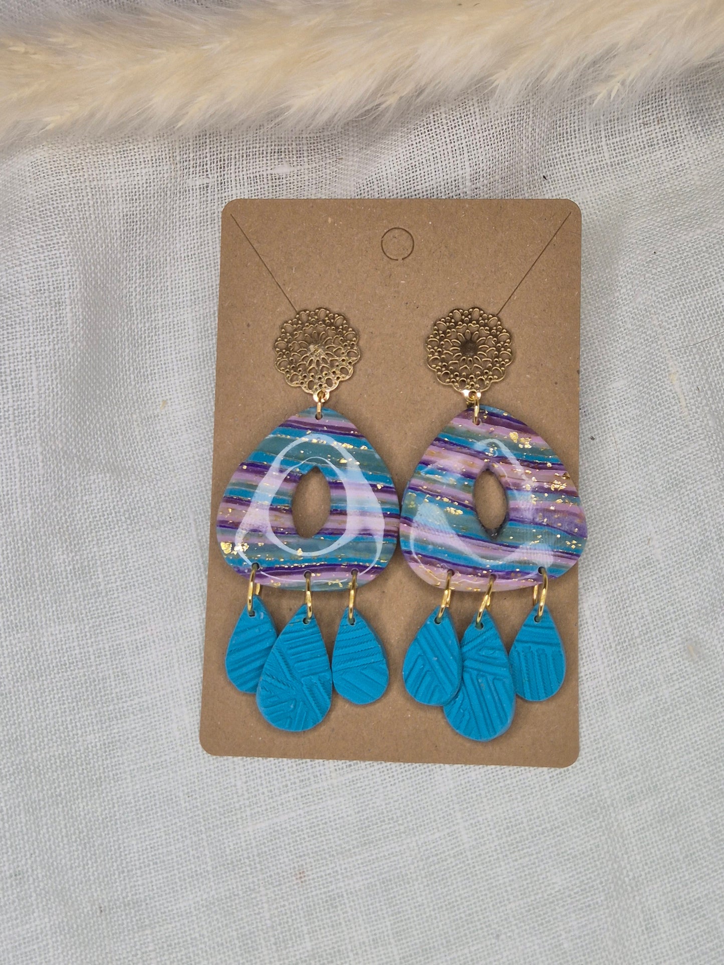 Boucle d'oreille 7cm