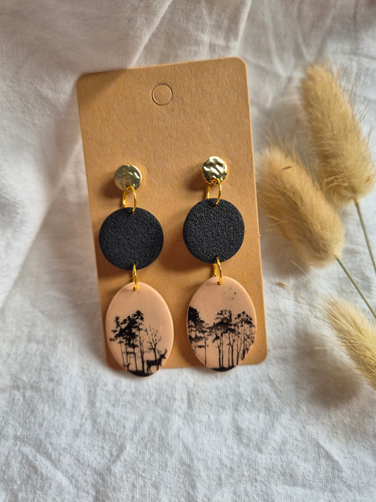 Boucle d'oreille 6cm