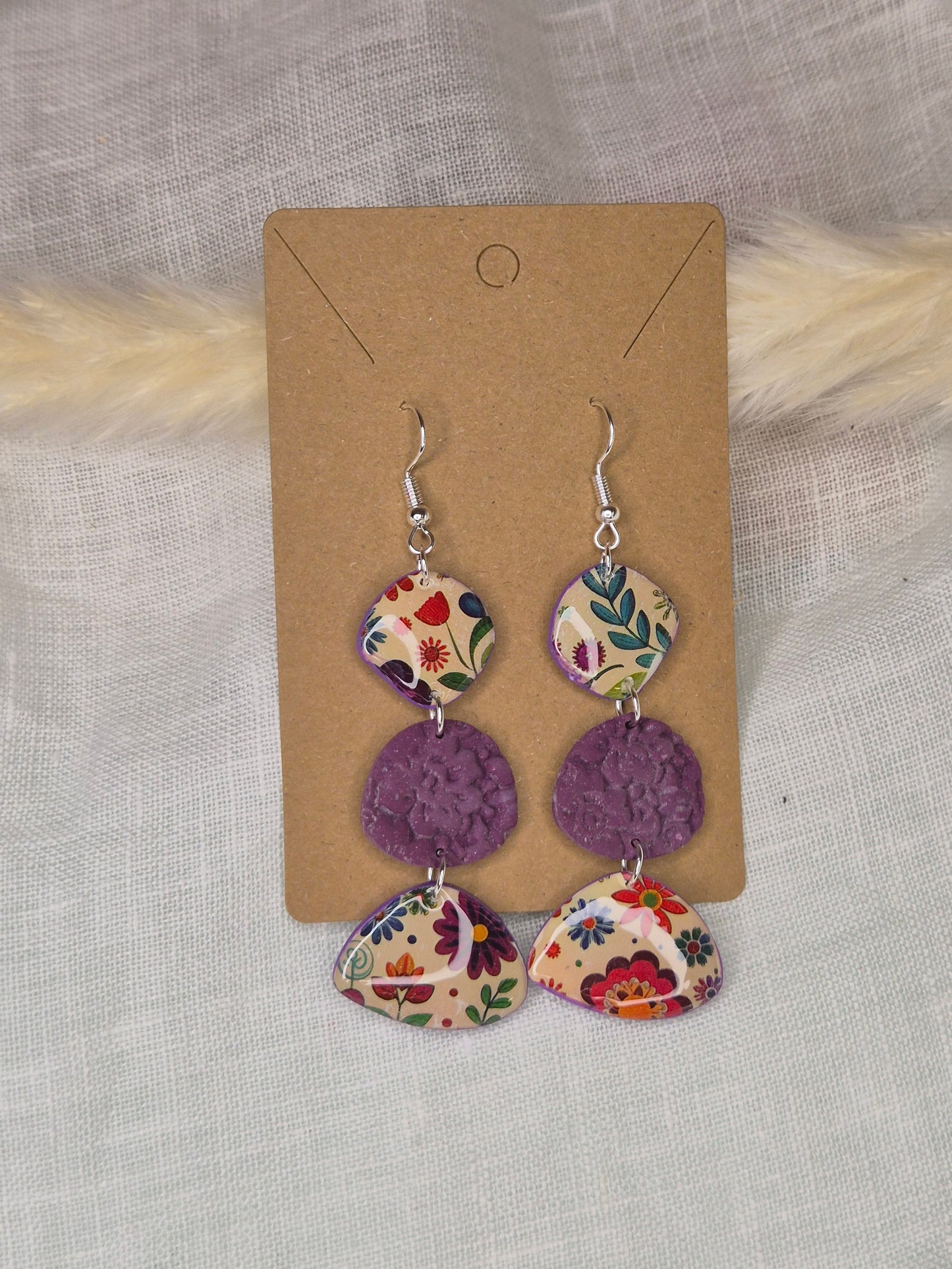 Boucle d'oreille 8cm