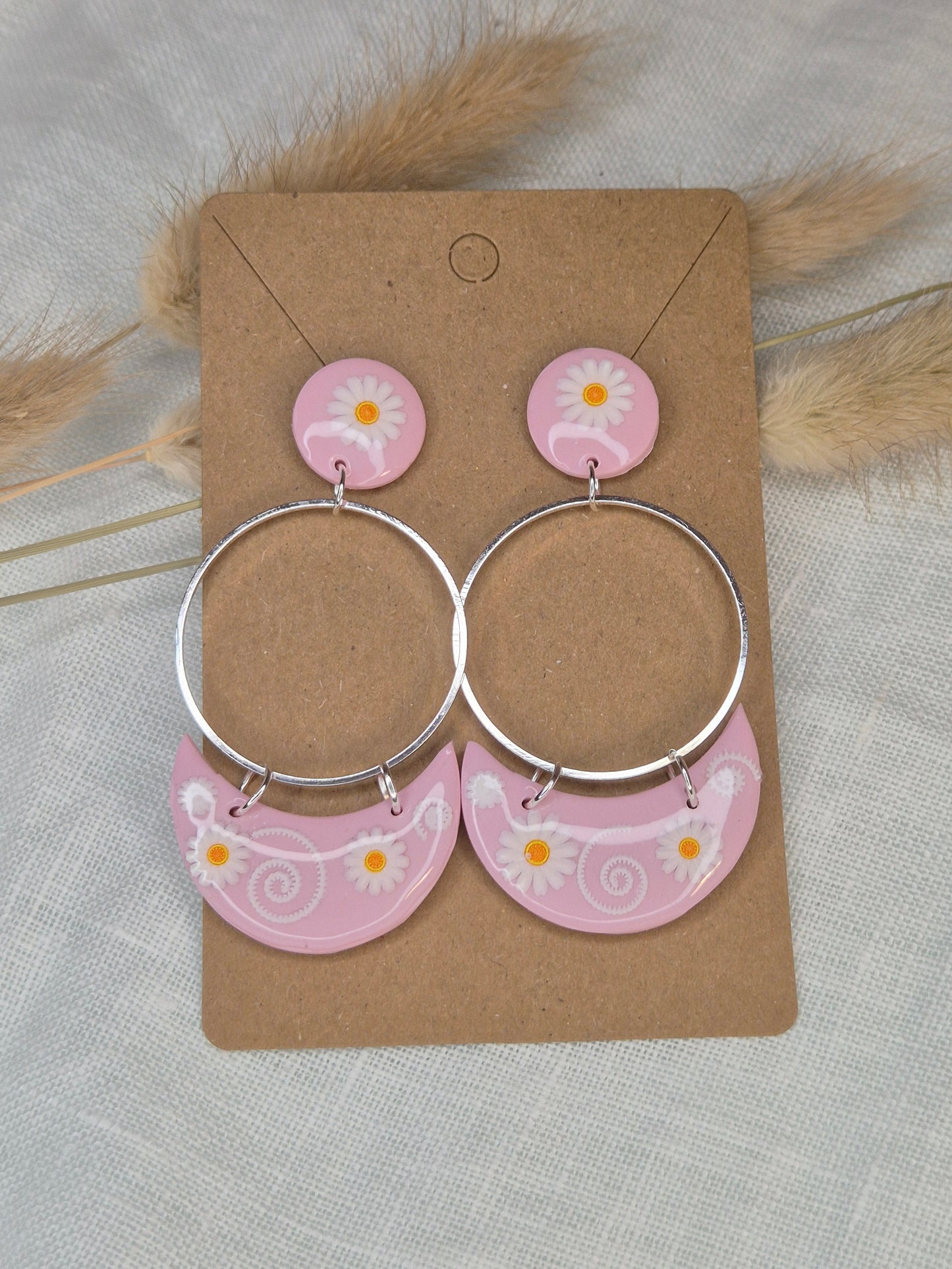 Boucle d'oreille 6cm