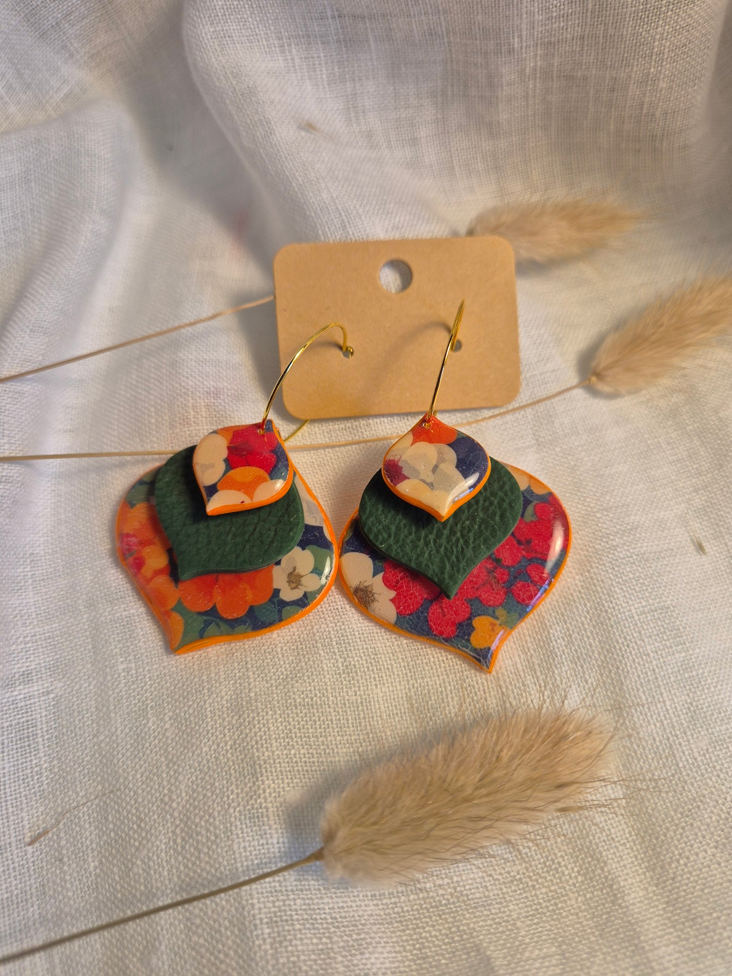 Boucle d'oreille 6,5cm