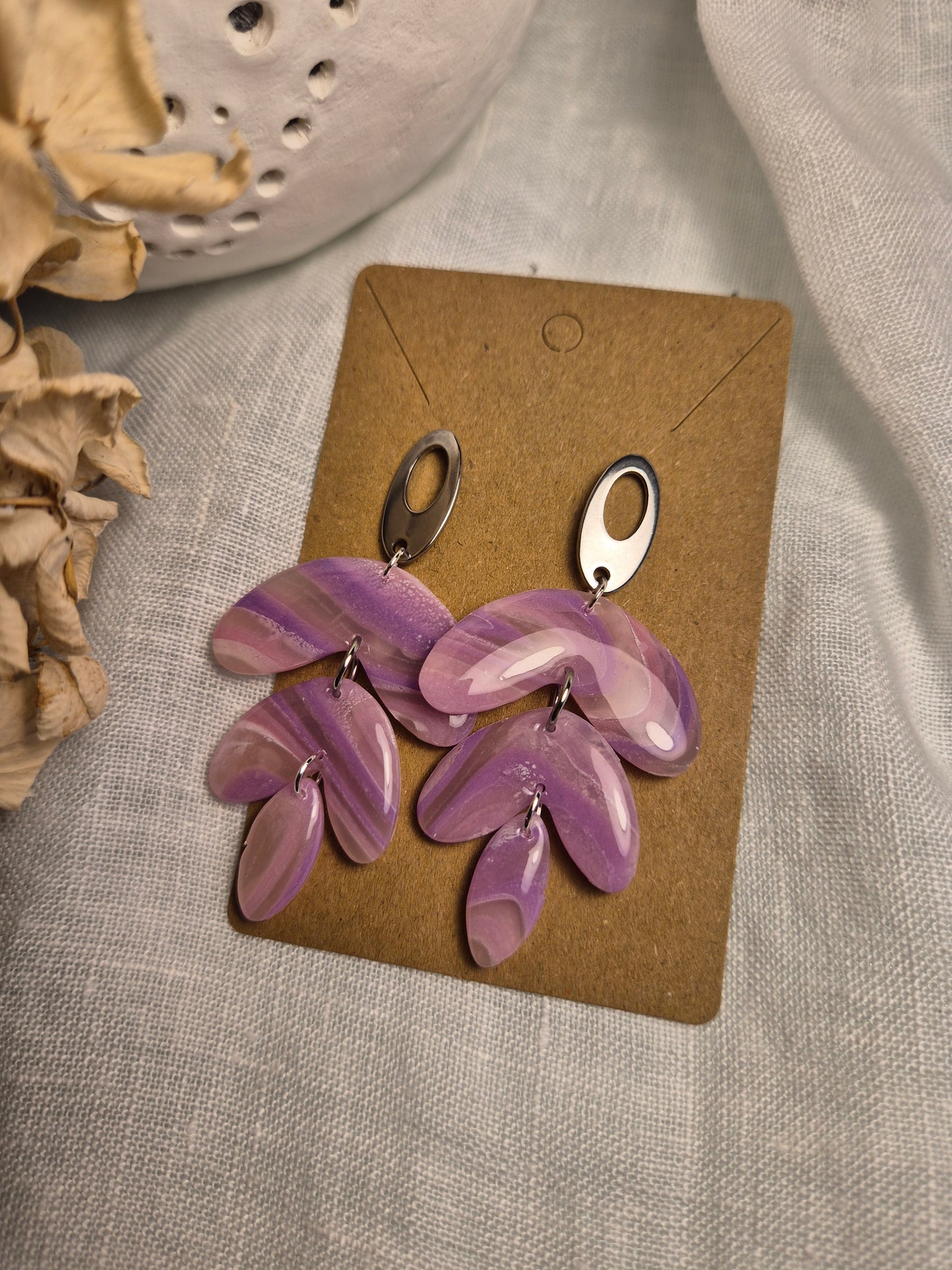 Boucle d'oreille 6,5cm