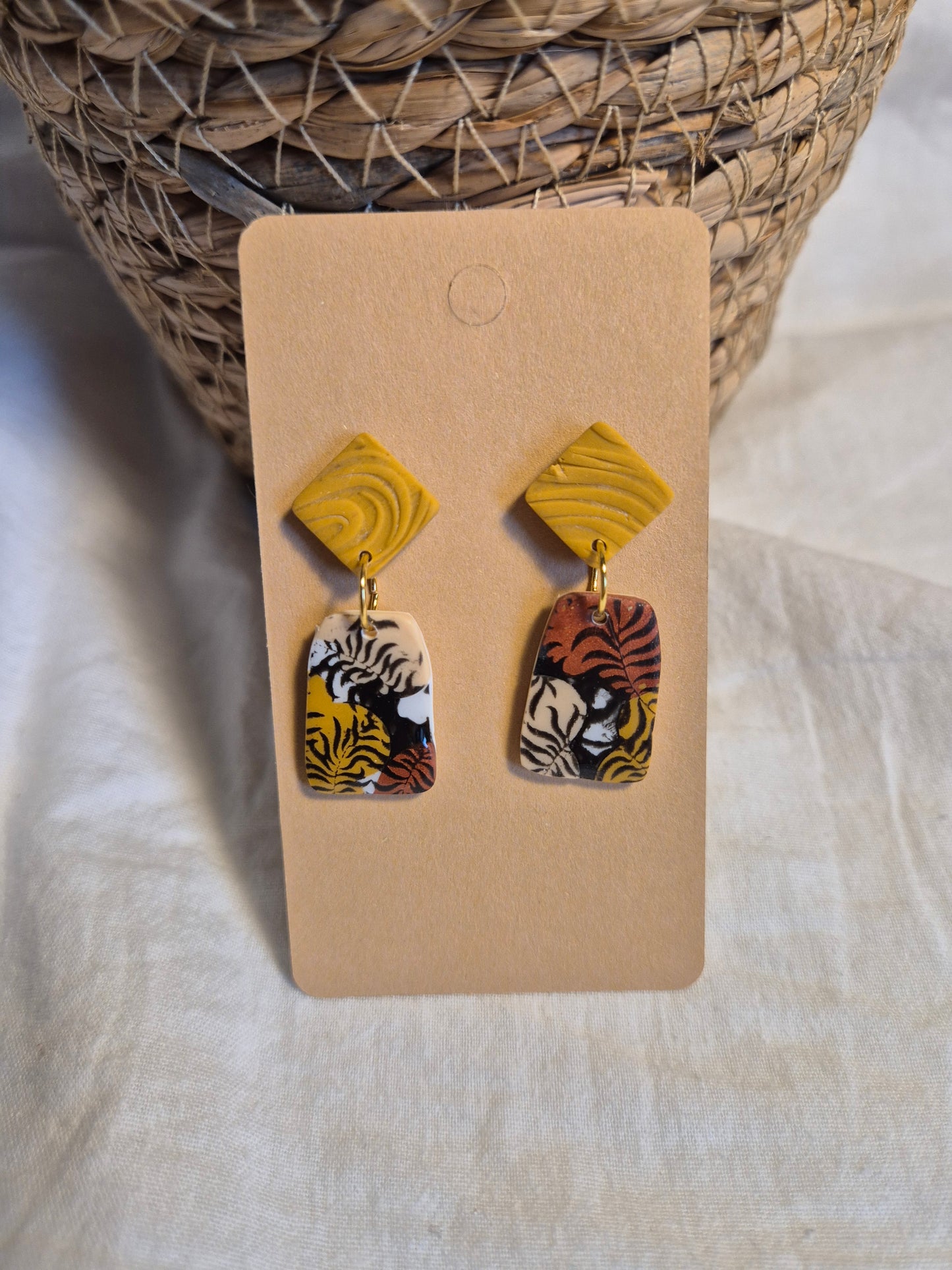 Boucle d'oreille 3,5cm