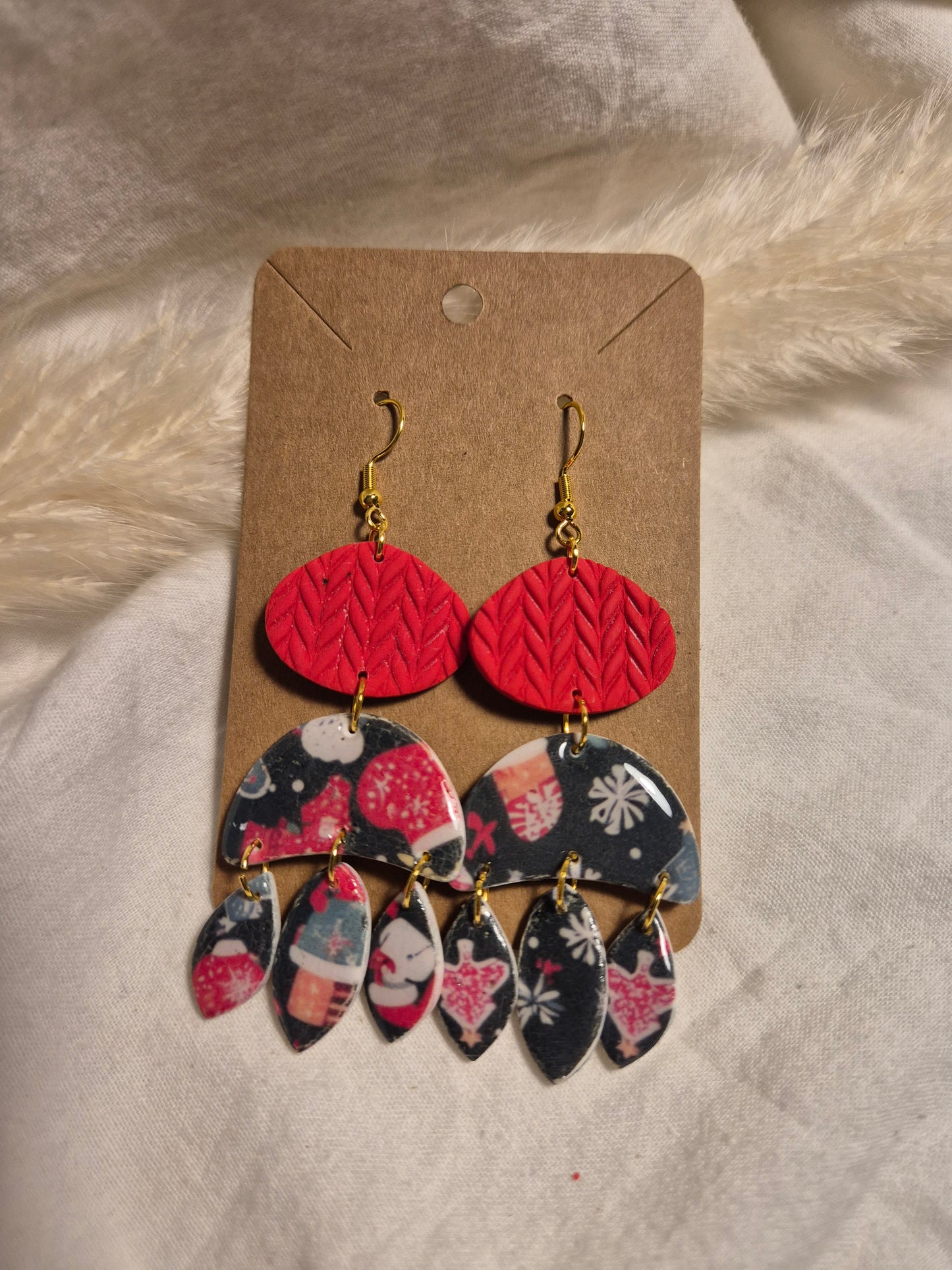 Boucle d'oreille 8cm