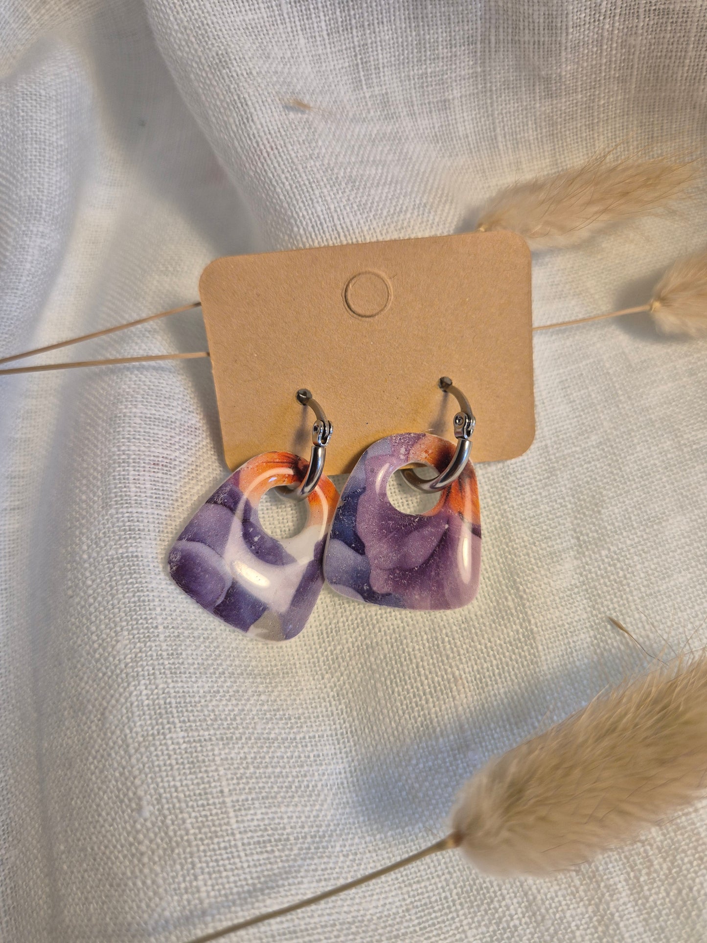 Boucle d'oreille 3,5cm