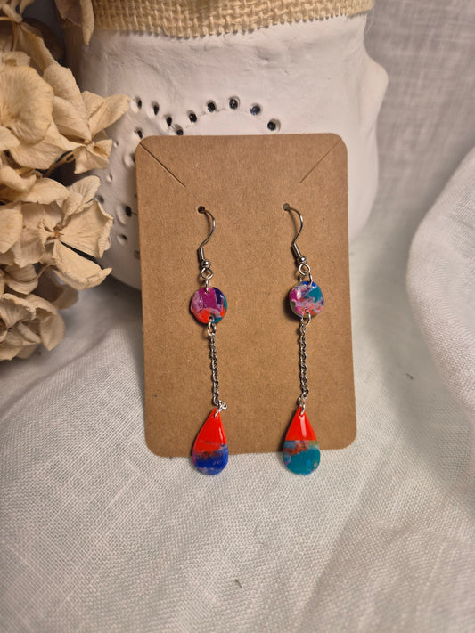 Boucle d'oreille 8cm