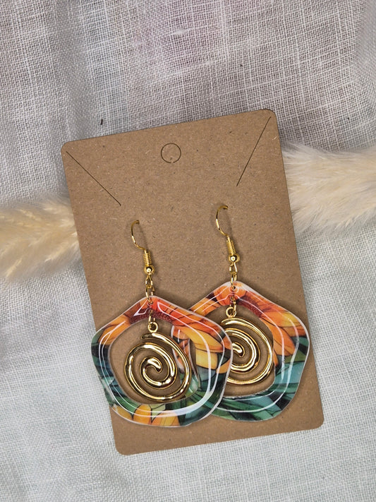 Boucle d'oreille 6cm