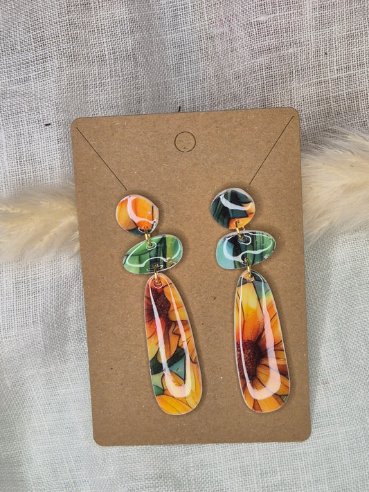 Boucle d'oreille 6cm