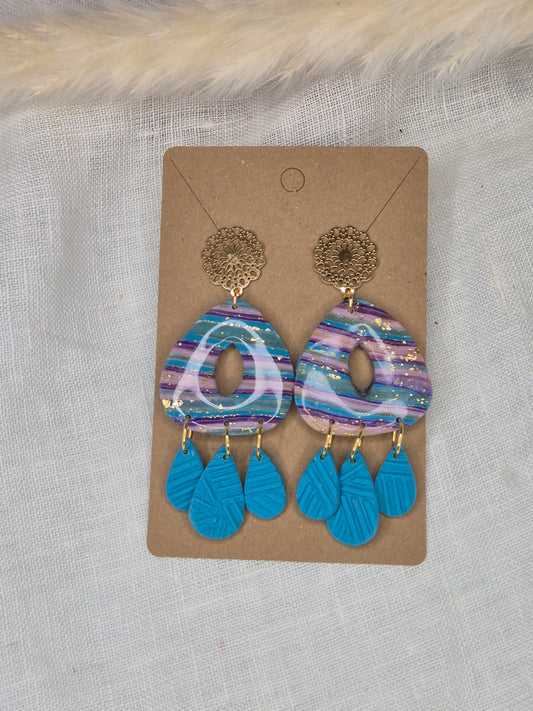 Boucle d'oreille 7cm
