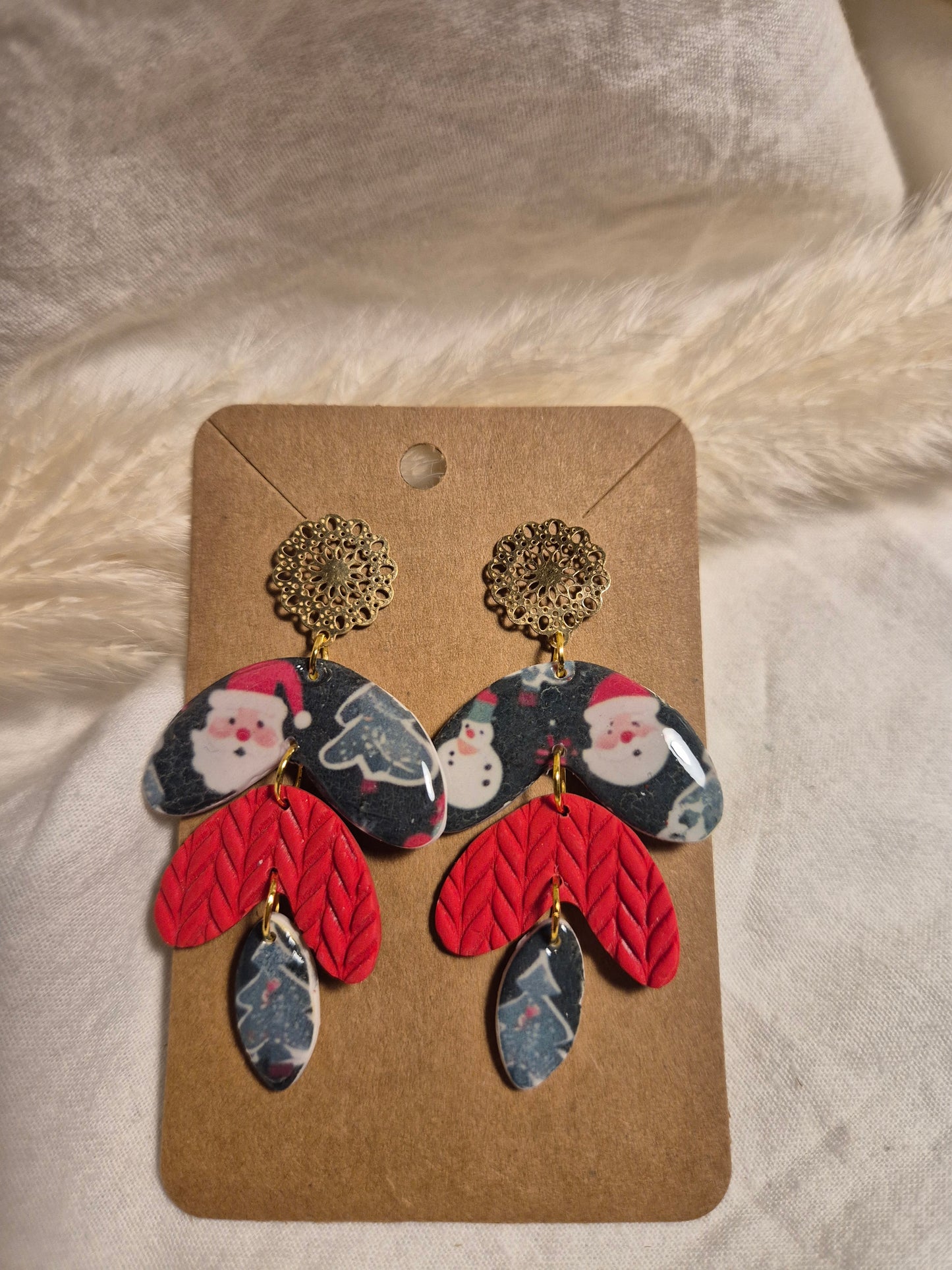 Boucle d'oreille 6cm