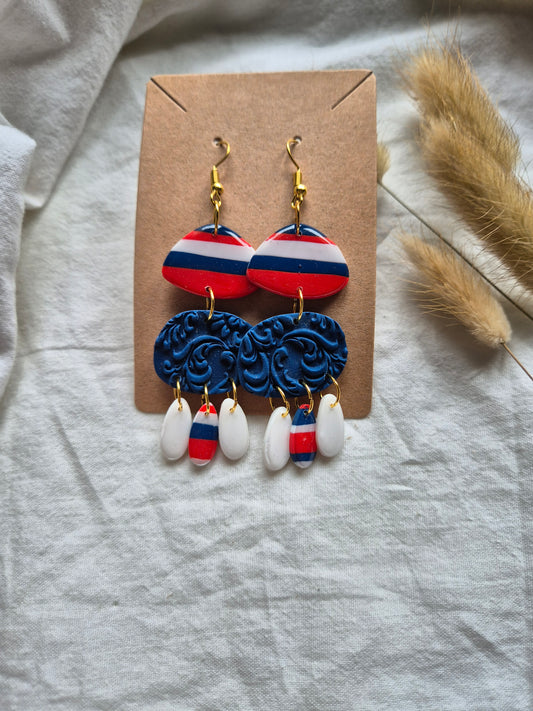 Boucle d'oreille 8cm