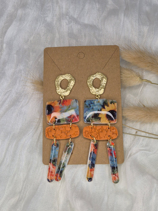 Boucle d'oreille 8cm
