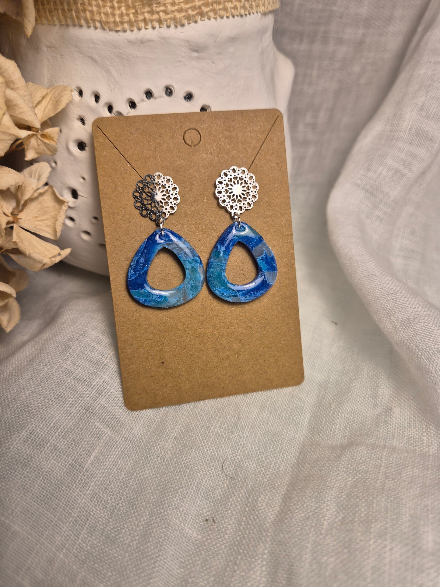 Boucle d'oreille 4cm