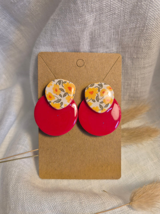 Boucle d'oreille 3,5cm