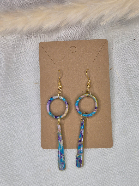 Boucle d'oreille 8cm