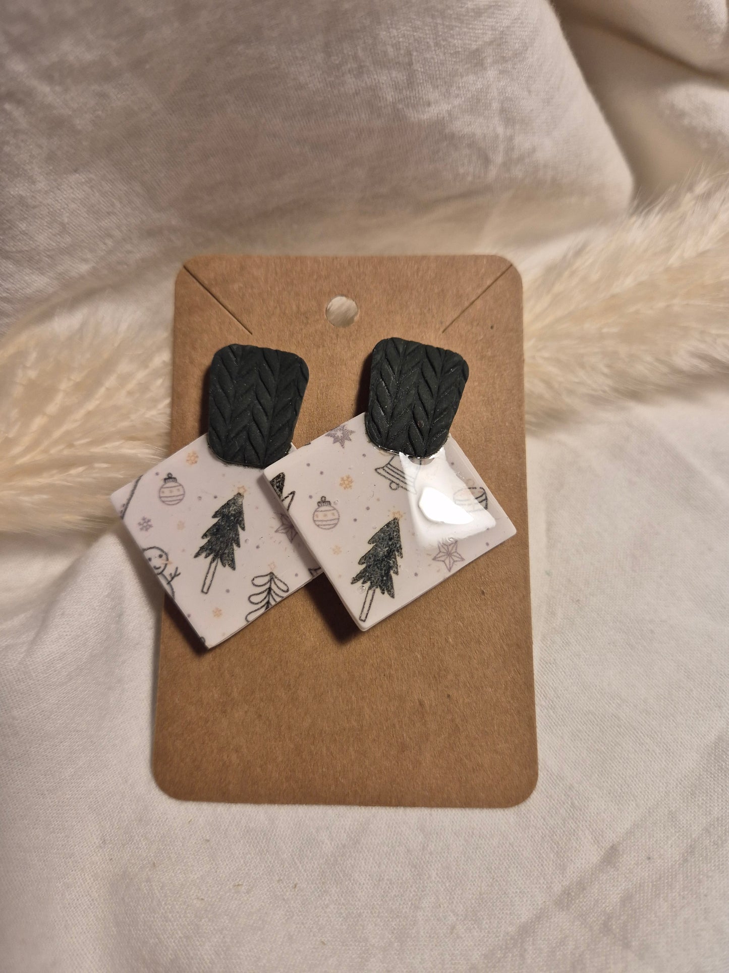 Boucle d'oreille 4,5cm